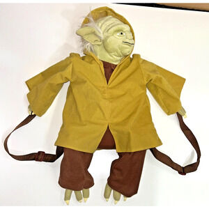 RARE Disney Parks Star Wars Yoda Backpack Buddies Plush 24”
